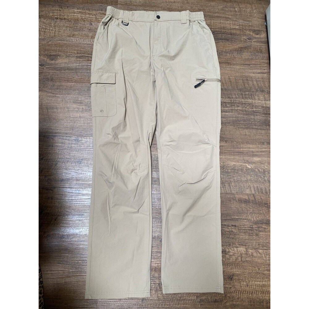 Unbranded Quick Dry Cargo Hiking Pants Womens M Khaki Beige Utility Gorpcore